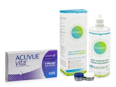 Acuvue Vita (6 šošoviek) + Solunate Multi-Purpose 400 ml s puzdrom