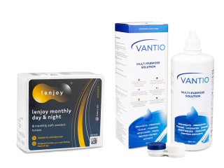 Lenjoy Monthly Day & Night (6 šošoviek) + Vantio Multi-Purpose 360 ml s puzdrom